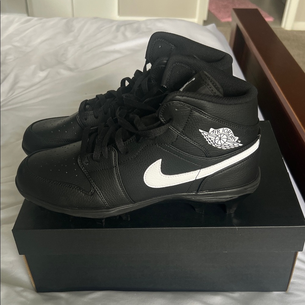 Nike Black and White Cleats